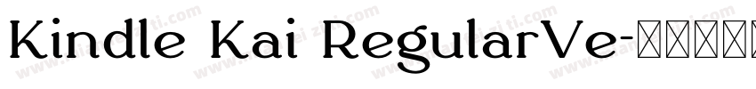 Kindle Kai RegularVe字体转换